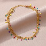 Anklets for Women Summer Beach Accessories Stainless Steel Imitation Pearl Chain Anklet Gold Color Leg Bracelets Bodychain Gifts - Image 5