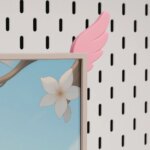 A Pair 3D Printing Cute Decorative Ornaments E-sports Room Pink Wings Monitor Decorative Ornaments Creative Gifts for Friends - Image 4