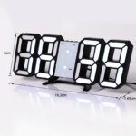 3D LED Digital Clock Wall Decoration Glow Night Mode Decoration for Home Adjustable Electronic Watch Clock Decor Clocks Garden - Image 5