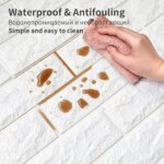 3D Self-Adhesive Wallpaper 70cm*1/5/10m Continuous Waterproof Brick Wall Stickers Living Room Bedroom Children's Room Home Decor - Image 4