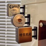 Mini Lightbox Fridge Magnet Coffee Japanese Creative Tourism Souvenir Magnetic Luminous Light Box Home Decoration Gift - Image 5