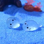 10/20/50pcs Kawaii Luminous Mini Seal Pup Resin Glow At Night Marine Animal Figurines Ornament Fairy Garden DIY Accessories - Image 3