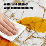 10-40PCS Imitation Marble 3D Ceramic Tile Wall Renovation Decoration Sticker Waterproof Self-adhesive Home Floor Sticker - Image 4