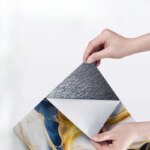 10-40PCS Imitation Marble 3D Ceramic Tile Wall Renovation Decoration Sticker Waterproof Self-adhesive Home Floor Sticker - Image 3