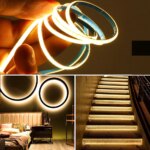 5V USB 3mm PCB COB LED Strip Light with Switch Dimmer Remote Control 320 LEDs High Density Linear Lighting Flexible Tape Lamp - Image 3