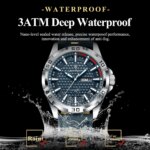 POEDAGAR Original Man Wristwatch Top Luxury Waterproof Luminous Date Week Watch For Men Quartz Sport Leather Men's Watches Reloj - Image 3