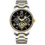 UTHAI Watch For Men Trendy High end Light Luxury Versatile Quartz Wristwatches Waterproof Roman Hollow Male's Clock Watch - Image 6