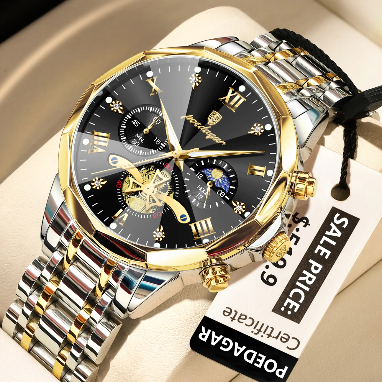 938 Gold Gold Black