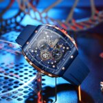 CURREN Fashion men watch brand unique square design luxury quartz sports tape watches men waterproof - Image 5