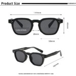 CATERSIDE Fashion Men Sunglasses Small Frame Square Personalized Design Sun Glasses Women Travel Party Business Festival Gift - Image 5