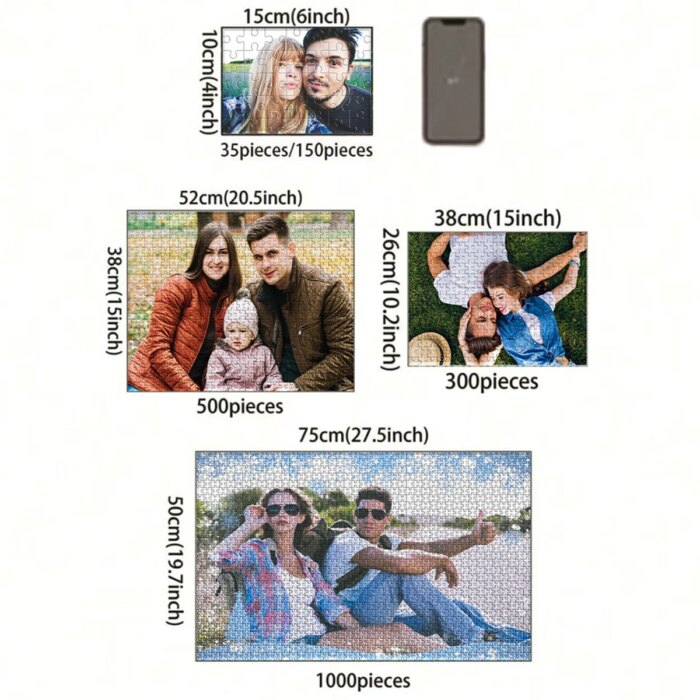 35/300/500/1025pcs Personalized Custom Photo Puzzle Friend Upload Photo For Customized Puzzle Unique Gift For Family Friends Spe - Image 5