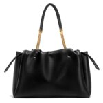 Fashion Classic Luxury Design Women's New Shoulder Bag Commuter Large Capacity Drawstring Design Bag - Image 6