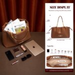 Fashion Classic Luxury Design Women's New Shoulder Bag Commuter Large Capacity Drawstring Design Bag - Image 2