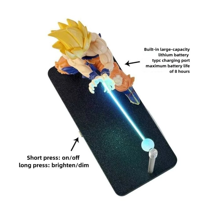 Son Goku Kamehameha night lamp desktop decoration model night anime surrounding children's toys birthday gift - Image 6