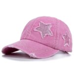 Retro Pink Duckbill Baseball Cap for Women – Summer & Spring Wide Brim Small Face Hat - Image 6