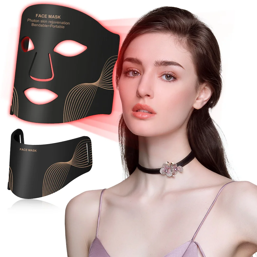 7 Color LED Face Mask with Neck Wireless Red Light Therapy for Anti Aging and Skin Rejuvenation