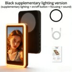 Magnetic Phone Rear Camera Selfie Screen with Fill Light