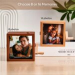 Custom Photo Flip Book Frame with Light | Wooden Memory Box - Image 3