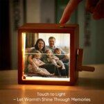 Custom Photo Flip Book Frame with Light | Wooden Memory Box - Image 2
