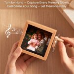 Custom Photo Flip Book Frame with Light | Wooden Memory Box - Image 4