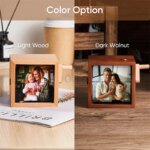 Custom Photo Flip Book Frame with Light | Wooden Memory Box - Image 5