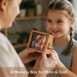 Custom Photo Flip Book Frame with Light | Wooden Memory Box - Image 6
