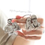 Personalized Photo Keychain | Custom Engraved Picture Pendant - Image 3