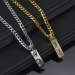 Custom Engraved Photo & Name Necklace – Personalized Stainless Steel Square Pendant Gift - Image 2