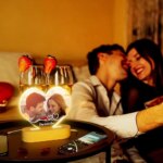 Personalized LED Acrylic Photo Frame – Custom Couple and Family Anniversary Gift - Image 2