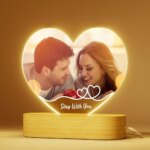 Personalized LED Acrylic Photo Frame – Custom Couple and Family Anniversary Gift