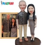 Clay Doll Bobbleheads Figurines,full body Customized,Wedding anniversary gift for wife,Personalized Doll Sculptures with Photos - Image 2