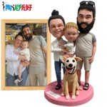 Clay Doll Bobbleheads Figurines,full body Customized,Wedding anniversary gift for wife,Personalized Doll Sculptures with Photos