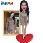 Clay Doll Bobbleheads Figurines,full body Customized,Wedding anniversary gift for wife,Personalized Doll Sculptures with Photos - Image 3