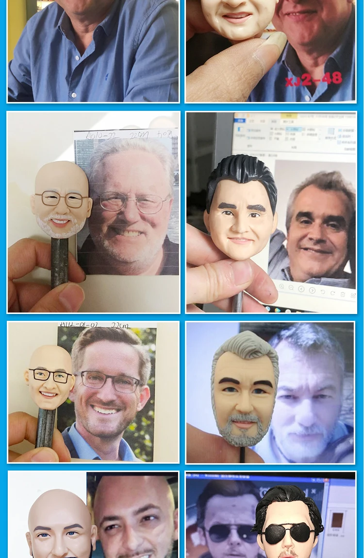 Clay Doll Bobbleheads Figurines,full body Customized,Wedding anniversary gift for wife,Personalized Doll Sculptures with Photos Clay Doll Bobbleheads Figurines,full body Customized,Wedding anniversary gift for wife,Personalized Doll Sculptures with Photos