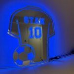 Custom Football Shirt LED Mirror – Personalized Acrylic Wall Light Gift for Dad, Football Fan - Image 6