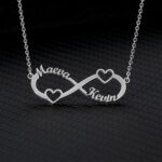 Custom Heart Infinity Name Necklace – Personalized Stainless Steel Necklace for Women and Men - Image 2