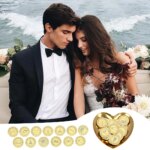 Personalized Wedding Arrhae Coins Set – Custom Heart Plate Arras de Boda Cristiana Ceremony Gift - Image 4