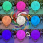 Personalized 3D Moon Lamp with Photo & Text – Custom USB LED Night Light Gift - Image 3