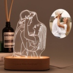 Personalized Gift Photo 3D Lamp Customized Wedding Anniversary Valentines Day Gift Night Light Picture Text Engraving Gift - Image 6