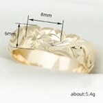 Huitan Aesthetic Women Wedding Rings with Flower Pattern Luxury Gold Color Proposal Engagement Rings Statement Accessory Jewelry - Image 5