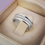 Huitan 2020 NEW Fashion Wedding Ring For Women Micro Paved Cubiz Zircon Finger Rings Female Engagement Jewelry Accessories - Image 2