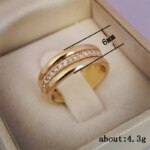 Huitan 2020 NEW Fashion Wedding Ring For Women Micro Paved Cubiz Zircon Finger Rings Female Engagement Jewelry Accessories - Image 4