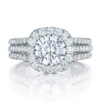 Huitan Luxury Silver Color Engagement Wedding Rings for Women Elegant Cushion Shaped Design Hot Sale Female Ring Fashion Jewelry - Image 3