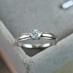 Huitan Single Round Cubic Zircon Rings for Women Engagement Wedding Band Accessories Simple Elegant Female Rings Fashion Jewelry - Image 3