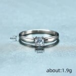 Huitan Single Round Cubic Zircon Rings for Women Engagement Wedding Band Accessories Simple Elegant Female Rings Fashion Jewelry - Image 6