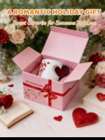 Heat Sensitive Color Changing Heart Handle Mug Strange Rare Mate Couple Valentine's Day Wedding Coffee Mug Cup Festival Gifts - Image 4