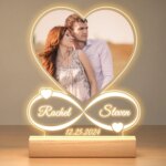 Personalized Valentine's Day Gifts Lamp Custom Photo And Text Night Light Women Men Couples Anniversary Wedding Birthday Gifts - Image 3
