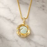 Gold Rabbit Pendant Necklace with Cubic Zirconia Cute Necklace for Women and Girls - Image 5