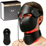 LED Light Therapy Silicone Face and Neck Mask Ultra Lite 7 Color Wireless Skin Care Device
