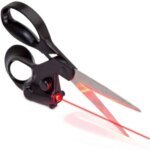 Professional Laser Guided Scissors  Stainless Steel Precision Cutting Shears